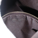 FENDI Zucchino Canvas Hand Bag Beige Gold Auth SW2327A-12