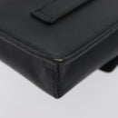 CHANEL Cigarette Case Leather Black Gold CC Auth SW2330A-7