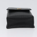 CHANEL Cigarette Case Leather Black Gold CC Auth SW2330A-6
