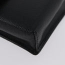 CHANEL Cigarette Case Leather Black Gold CC Auth SW2330A-14