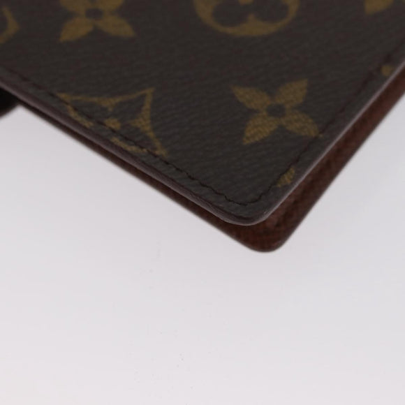 LOUIS VUITTON Monogram Agenda PM Day Planner Cover R20005 LV Auth SW2332