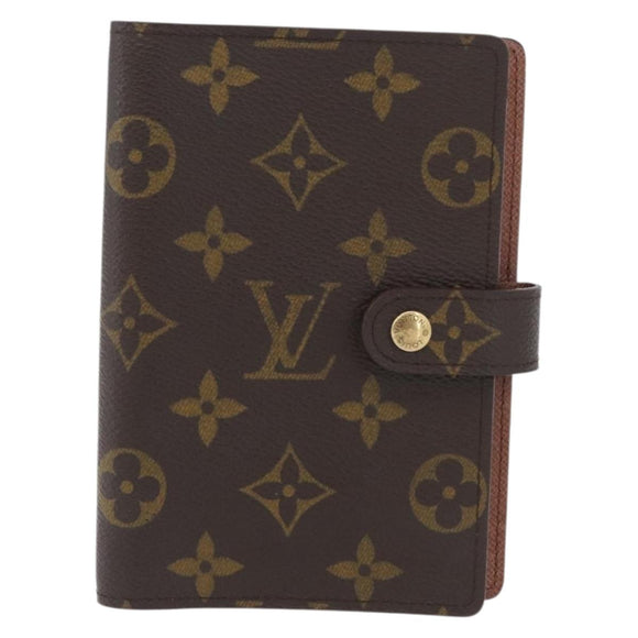 LOUIS VUITTON Monogram Agenda PM Day Planner Cover R20005 LV Auth SW2332