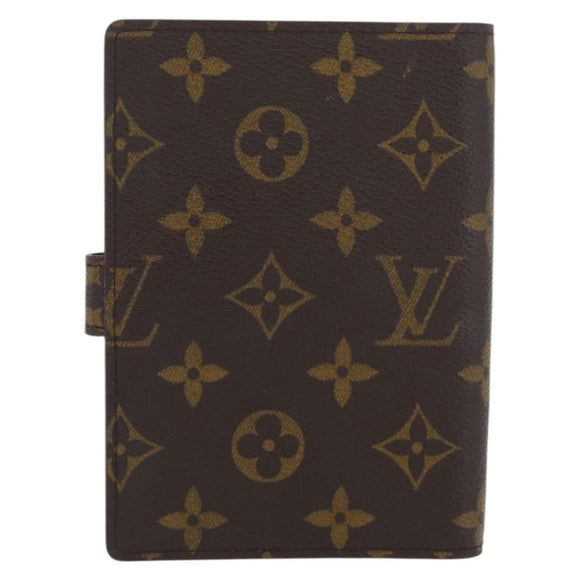 LOUIS VUITTON Monogram Agenda PM Day Planner Cover R20005 LV Auth SW2332