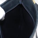 BALLY Quilted Shoulder Bag Leather Navy Gold Auth SW2333A-21