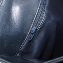 BALLY Quilted Shoulder Bag Leather Navy Gold Auth SW2333A-22