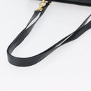 BALLY Quilted Shoulder Bag Leather Navy Gold Auth SW2333A-7
