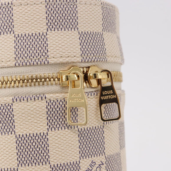 LOUIS VUITTON Damier Azur Bottle Holder Porte Boutille Bag GI0373 Auth SW2336SAM