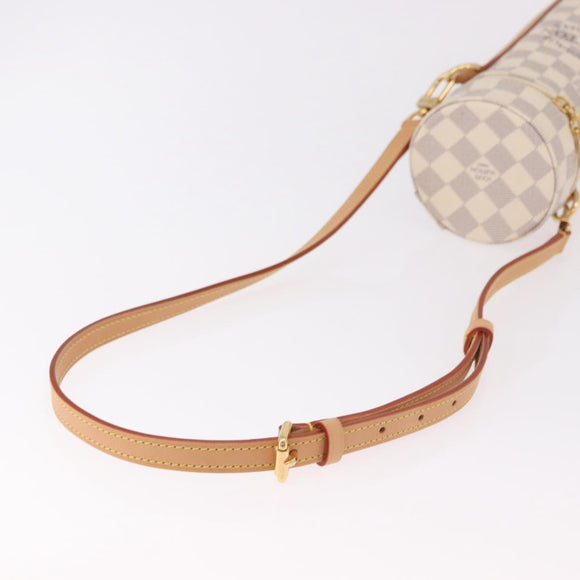 LOUIS VUITTON Damier Azur Bottle Holder Porte Boutille Bag GI0373 Auth SW2336SAM