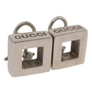 GUCCI Pierce Earring Ag925 Silver Auth SW2338V-1