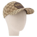 GUCCI GG Canvas Cap Beige 576253 Auth SW2342V-1