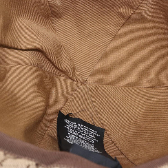 GUCCI GG Canvas Cap Beige 576253 Auth SW2342V