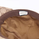 GUCCI GG Canvas Cap Beige 576253 Auth SW2342V-14