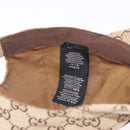 GUCCI GG Canvas Cap Beige 576253 Auth SW2342V-15