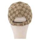 GUCCI GG Canvas Cap Beige 576253 Auth SW2342V-2