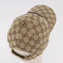 GUCCI GG Canvas Cap Beige 576253 Auth SW2342V-6