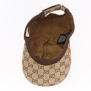 GUCCI GG Canvas Cap Beige 576253 Auth SW2342V-8