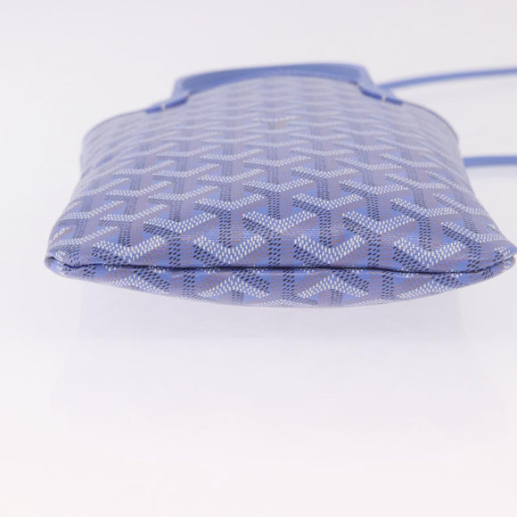 GOYARD Herringbone 2025 Poitiers Bag Iris Limited Edition PVC Blue Auth SW2344SM