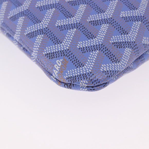 GOYARD Herringbone 2025 Poitiers Bag Iris Limited Edition PVC Blue Auth SW2344SM