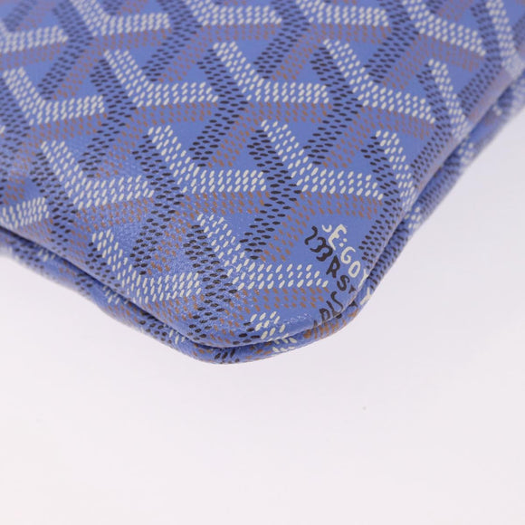 GOYARD Herringbone 2025 Poitiers Bag Iris Limited Edition PVC Blue Auth SW2344SM