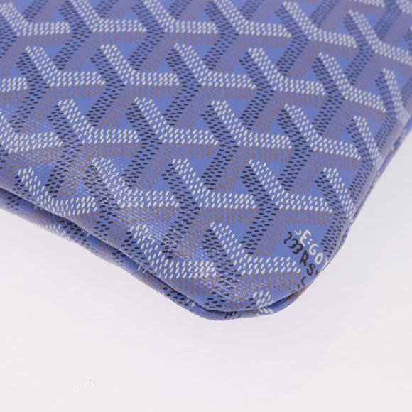 GOYARD Herringbone 2025 Poitiers Bag Iris Limited Edition PVC Blue Auth SW2344SM