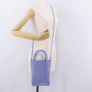 GOYARD Herringbone 2025 Poitiers Bag Iris Limited Edition PVC Blue Auth SW2344SM-22