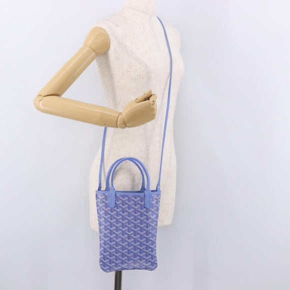 GOYARD Herringbone 2025 Poitiers Bag Iris Limited Edition PVC Blue Auth SW2344SM