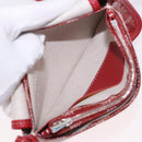 GOYARD Herringbone Shoulder Bag PVC Red Silver Auth SW2347SM-21