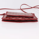 GOYARD Herringbone Shoulder Bag PVC Red Silver Auth SW2347SM-5