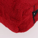 Christian Dior Hand Bag Pile Red Auth SW2351V-15