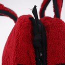 Christian Dior Hand Bag Pile Red Auth SW2351V-9