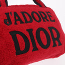 Christian Dior Hand Bag Pile Red Auth SW2351V-18