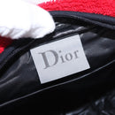 Christian Dior Hand Bag Pile Red Auth SW2351V-10