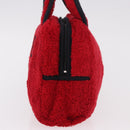 Christian Dior Hand Bag Pile Red Auth SW2351V-3