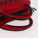 Christian Dior Hand Bag Pile Red Auth SW2351V-7