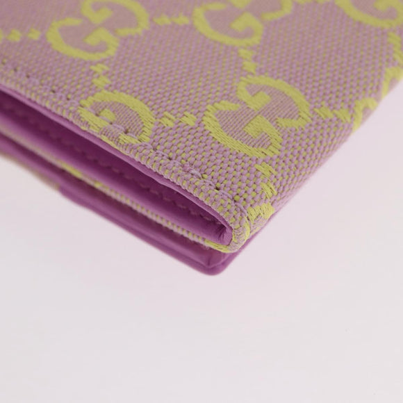 GUCCI GG Canvas Card Case Purple 783120 Auth SW2352SM