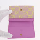 GUCCI GG Canvas Card Case Purple 783120 Auth SW2352SM-8