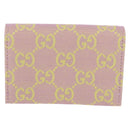 GUCCI GG Canvas Card Case Purple 783120 Auth SW2352SM-2