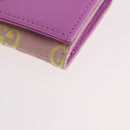 GUCCI GG Canvas Card Case Purple 783120 Auth SW2352SM-14