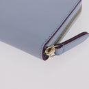 GUCCI Yuko Higuchi Zip Around Wallet Japan Leather Blue 847918 Auth SW2354SM-11