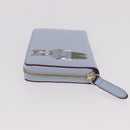 GUCCI Yuko Higuchi Zip Around Wallet Japan Leather Blue 847918 Auth SW2354SM-5