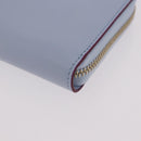 GUCCI Yuko Higuchi Zip Around Wallet Japan Leather Blue 847918 Auth SW2354SM-9
