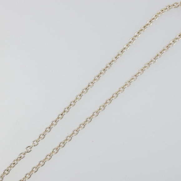 GUCCI Interlocking G Necklace Ag925 Silver Auth SW2356V