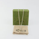 GUCCI Interlocking G Necklace Ag925 Silver Auth SW2356V-14