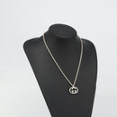 GUCCI Interlocking G Necklace Ag925 Silver Auth SW2356V-15