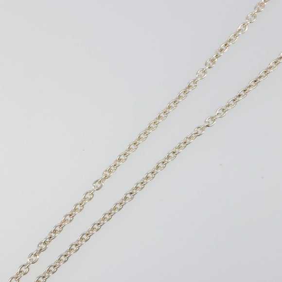GUCCI Interlocking G Necklace Ag925 Silver Auth SW2356V