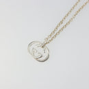 GUCCI Interlocking G Necklace Ag925 Silver Auth SW2356V-9