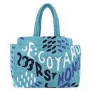 GOYARD Terry Eponge Bag Limited Edition Bag Pile Turquoise Blue Auth SW2357SM-2
