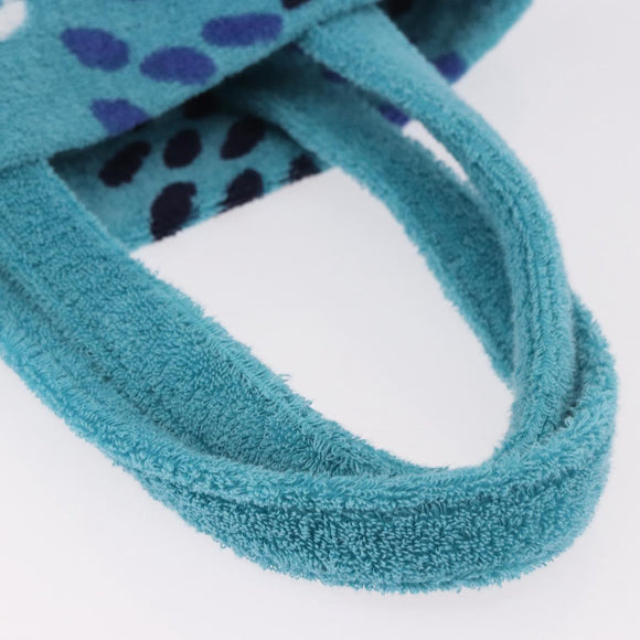 GOYARD Terry Eponge Bag Limited Edition Bag Pile Turquoise Blue Auth SW2357SM