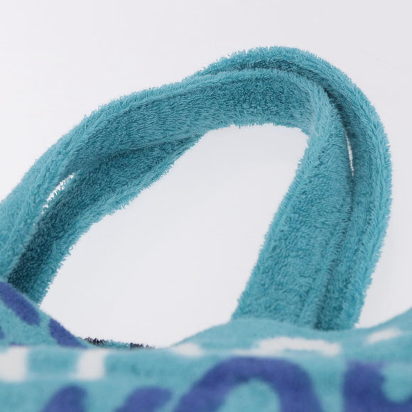GOYARD Terry Eponge Bag Limited Edition Bag Pile Turquoise Blue Auth SW2357SM