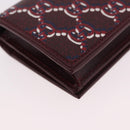 GUCCI GG Shadow Card Case PVC Bordeaux 795044 Auth SW2358M-15